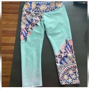 Calia Limited Edition Colorful Patterned Leggings Size M
